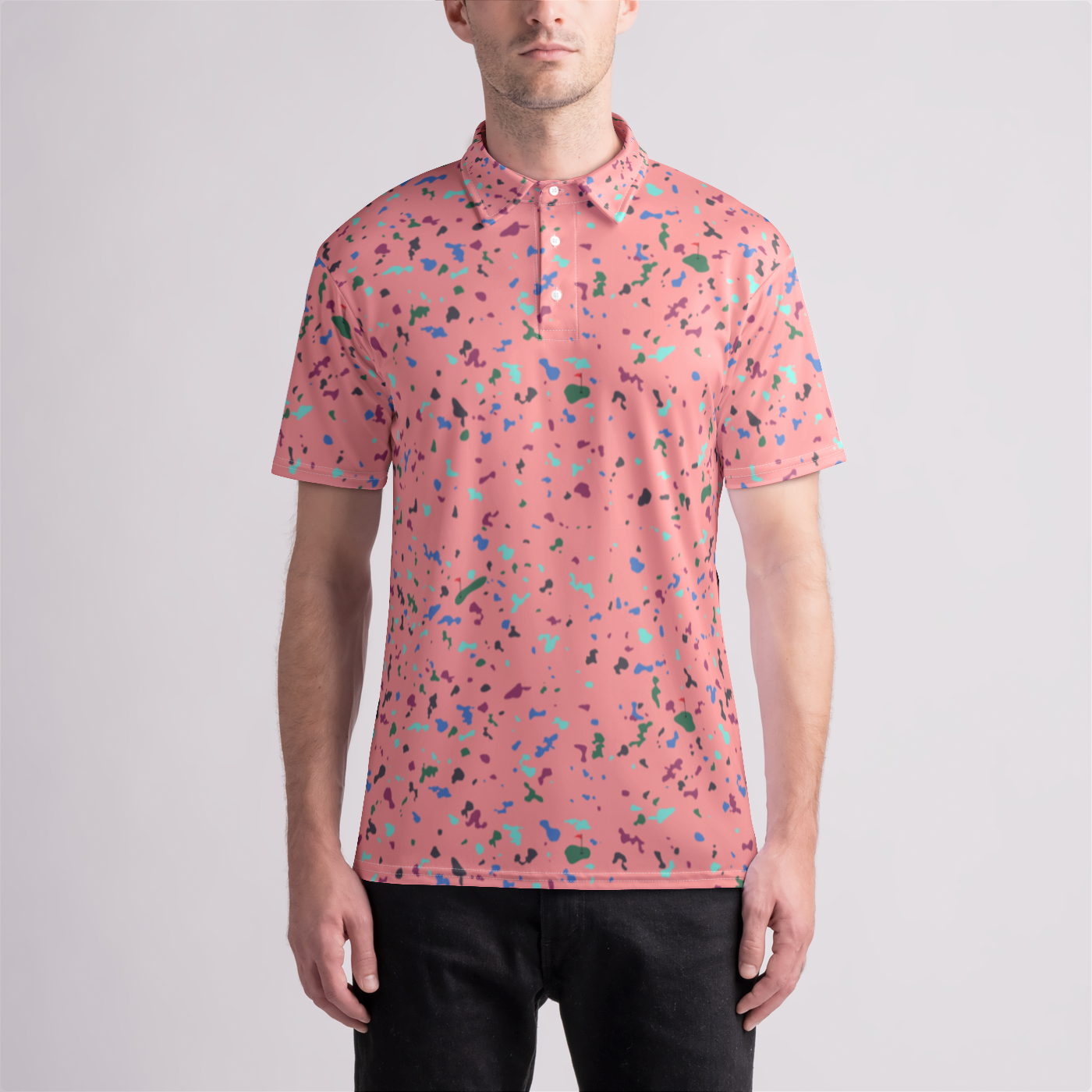 Dotted Mens Polo