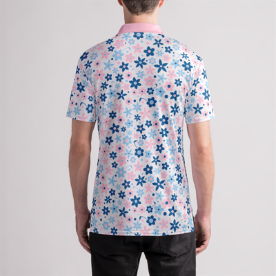 Petals and Pins Mens Polo